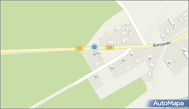 Borowiec, Borowiec, 61, mapa Borowiec