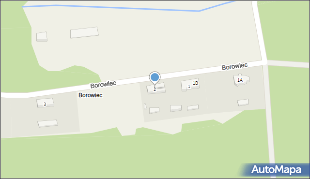 Borowiec, Borowiec, 2, mapa Borowiec