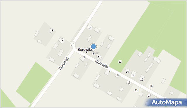 Borowiki, Borowiki, 6, mapa Borowiki