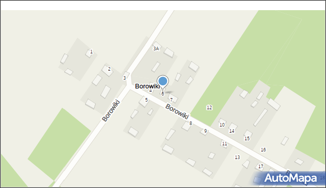 Borowiki, Borowiki, 6, mapa Borowiki