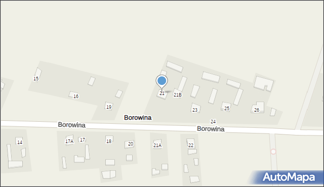 Borowina, Borowina, 21, mapa Borowina