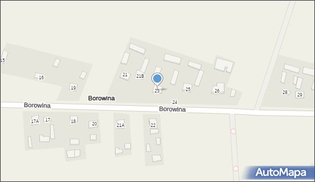 Borowina, Borowina, 23, mapa Borowina