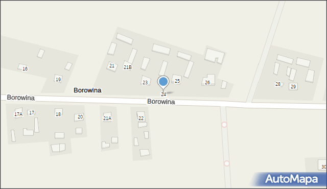 Borowina, Borowina, 24, mapa Borowina