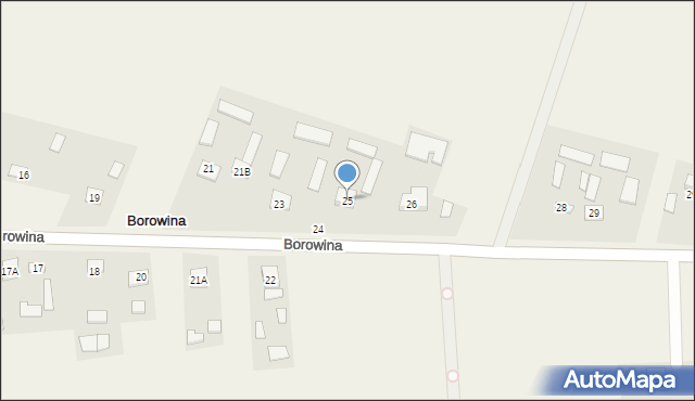 Borowina, Borowina, 25, mapa Borowina