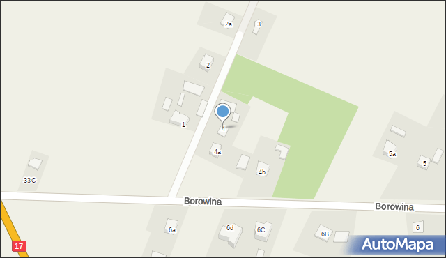Borowina, Borowina, 4, mapa Borowina