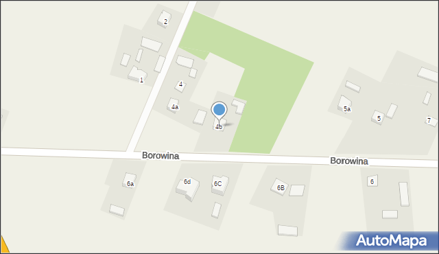 Borowina, Borowina, 4b, mapa Borowina