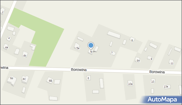 Borowina, Borowina, 5, mapa Borowina