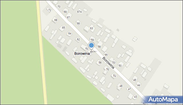 Borowina, Borowina, 57, mapa Borowina