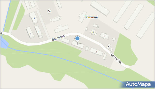 Borowina, Borowina, 4, mapa Borowina