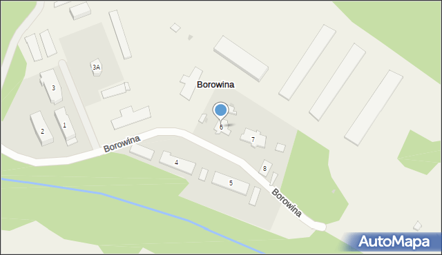 Borowina, Borowina, 6, mapa Borowina