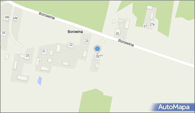 Borowina, Borowina, 24, mapa Borowina