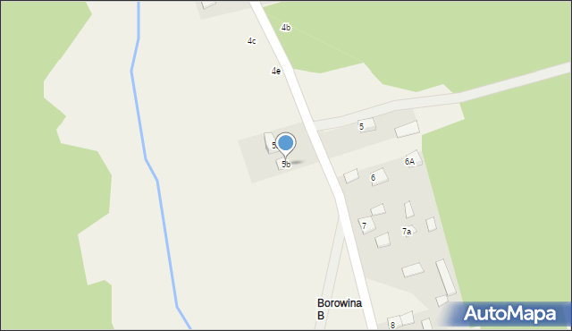 Borowina, Borowina, 5b, mapa Borowina