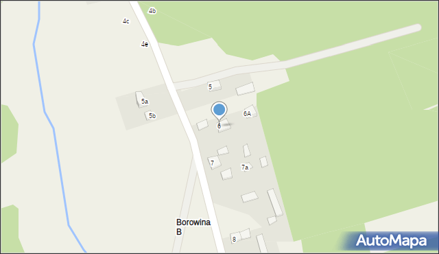 Borowina, Borowina, 6, mapa Borowina