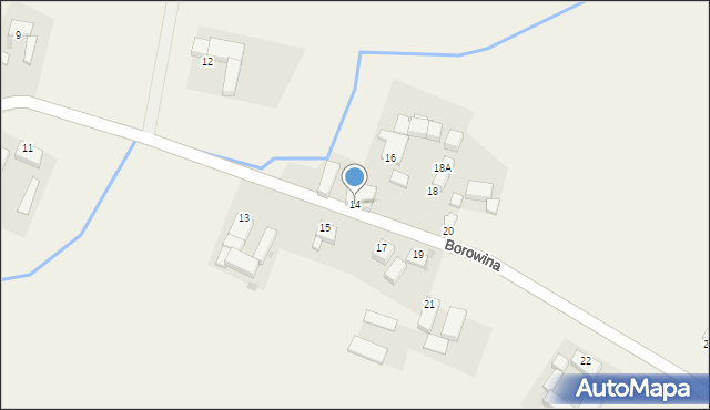 Borowina, Borowina, 14, mapa Borowina