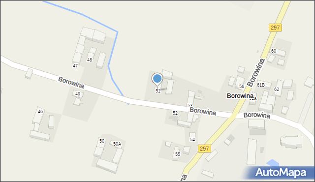 Borowina, Borowina, 51, mapa Borowina