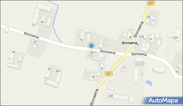 Borowina, Borowina, 52, mapa Borowina