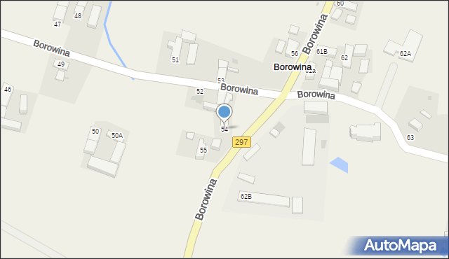 Borowina, Borowina, 54, mapa Borowina