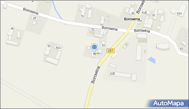 Borowina, Borowina, 55, mapa Borowina