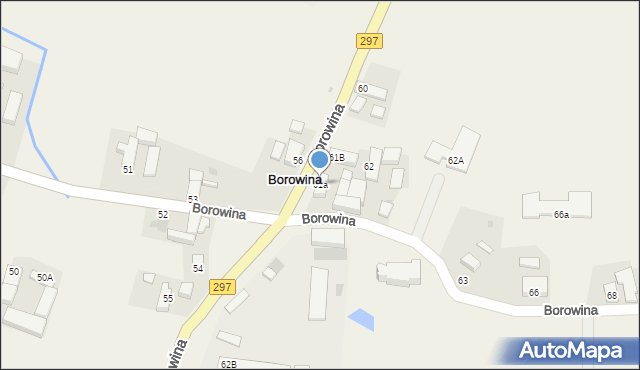 Borowina, Borowina, 61a, mapa Borowina