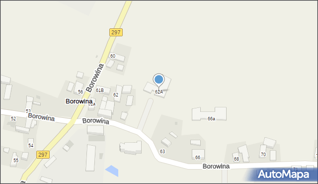 Borowina, Borowina, 62A, mapa Borowina