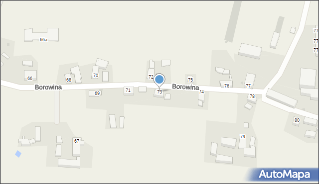 Borowina, Borowina, 73, mapa Borowina