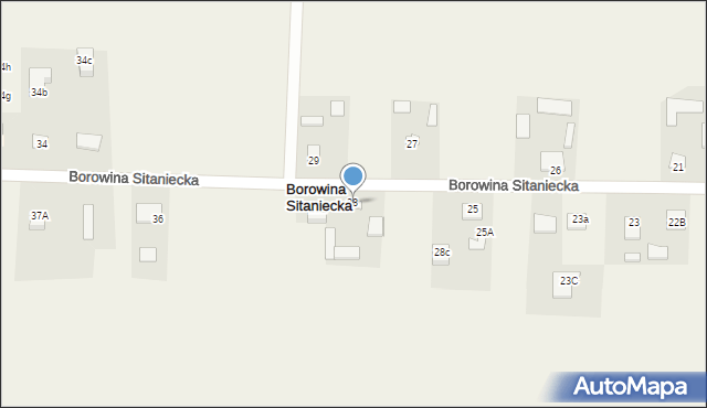 Borowina Sitaniecka, Borowina Sitaniecka, 28, mapa Borowina Sitaniecka