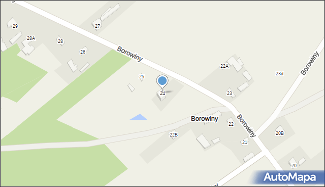 Borowiny, Borowiny, 24, mapa Borowiny