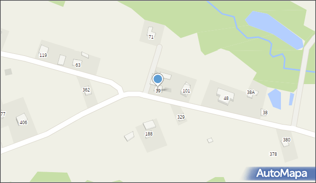 Borówna, Borówna, 39, mapa Borówna