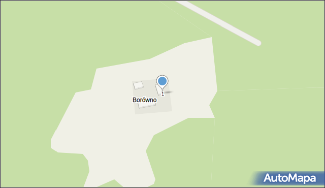 Borówno, Borówno, 1, mapa Borówno