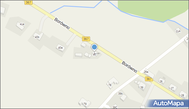 Borówno, Borówno, 40, mapa Borówno