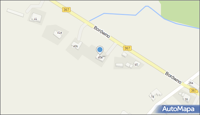 Borówno, Borówno, 40a, mapa Borówno