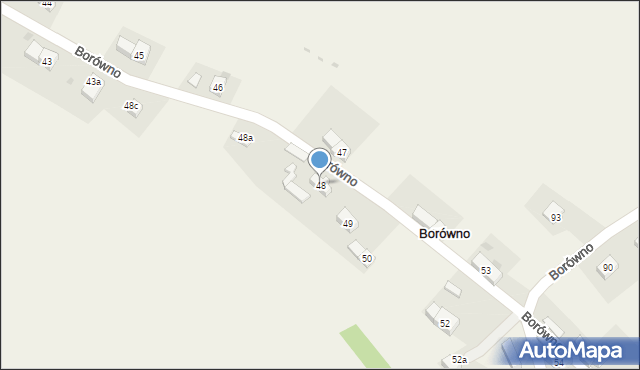 Borówno, Borówno, 48, mapa Borówno