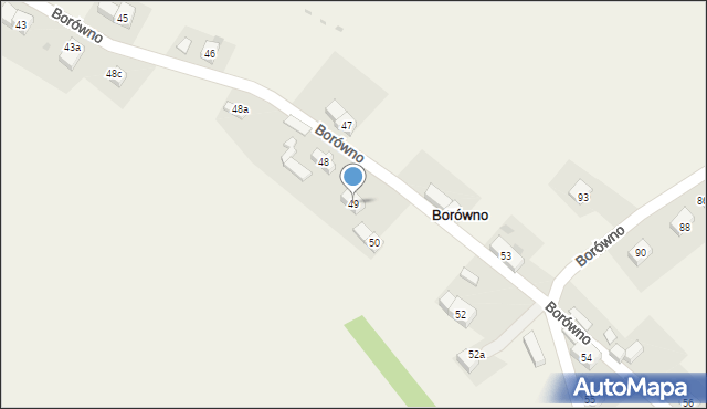 Borówno, Borówno, 49, mapa Borówno