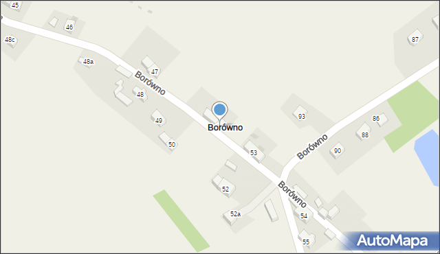 Borówno, Borówno, 51, mapa Borówno