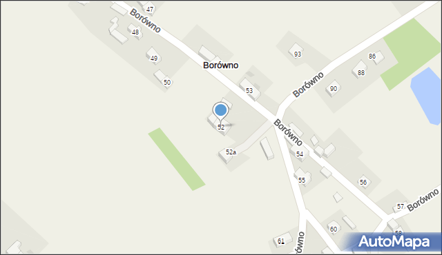 Borówno, Borówno, 52, mapa Borówno