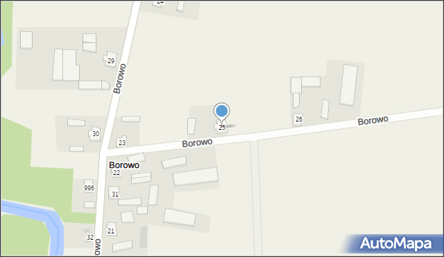Borowo, Borowo, 25, mapa Borowo