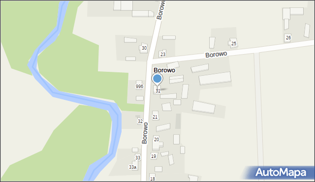 Borowo, Borowo, 31, mapa Borowo