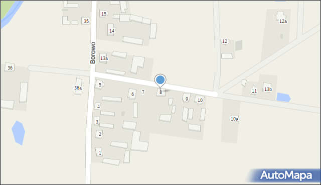 Borowo, Borowo, 8, mapa Borowo