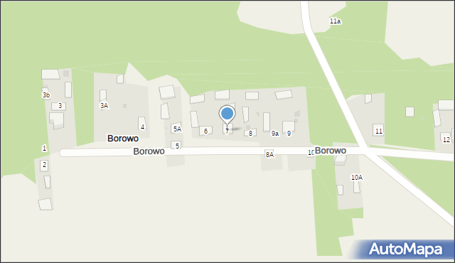 Borowo, Borowo, 7, mapa Borowo