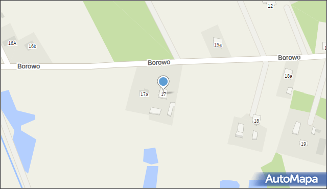 Borowo, Borowo, 17, mapa Borowo