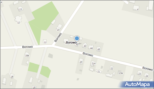 Borowo, Borowo, 42, mapa Borowo