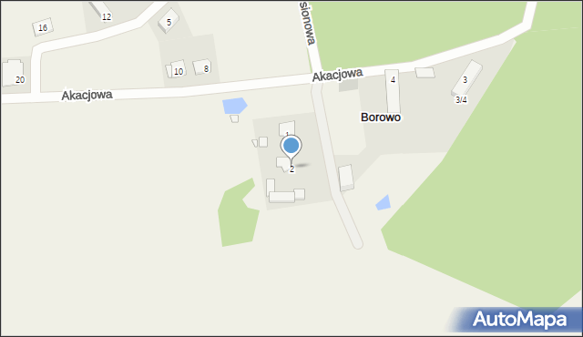 Borowo, Borowo, 2, mapa Borowo