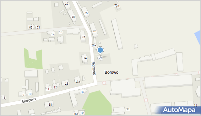 Borowo, Borowo, 27, mapa Borowo