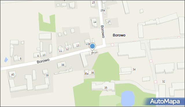 Borowo, Borowo, 37, mapa Borowo