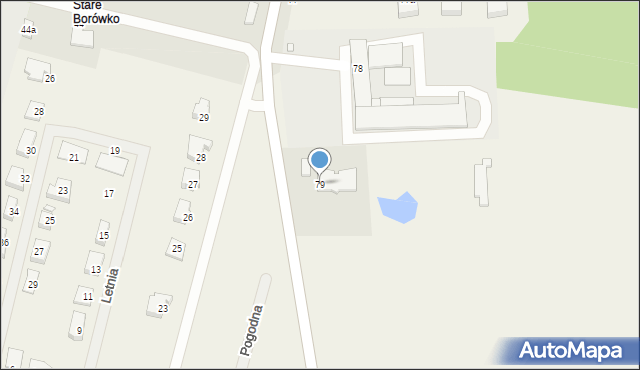 Borowo, Borowo, 79, mapa Borowo