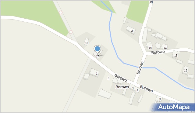 Borowo, Borowo, 17, mapa Borowo