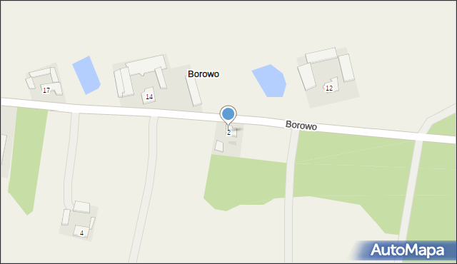 Borowo, Borowo, 2, mapa Borowo