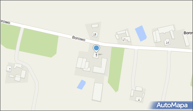 Borowo, Borowo, 5, mapa Borowo