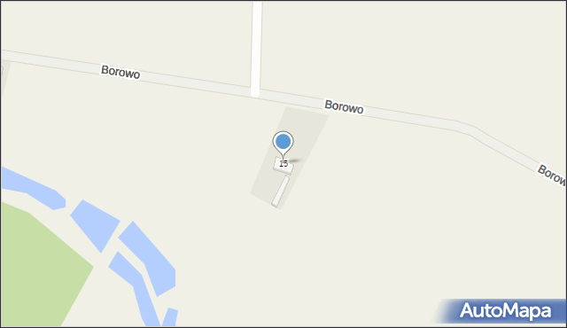 Borowo, Borowo, 15, mapa Borowo