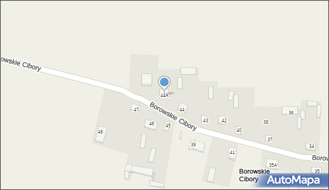 Borowskie Cibory, Borowskie Cibory, 44A, mapa Borowskie Cibory